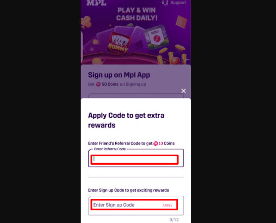 MPL Sign Up