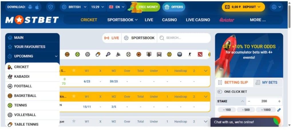 Mostbet website features Mostbet website features