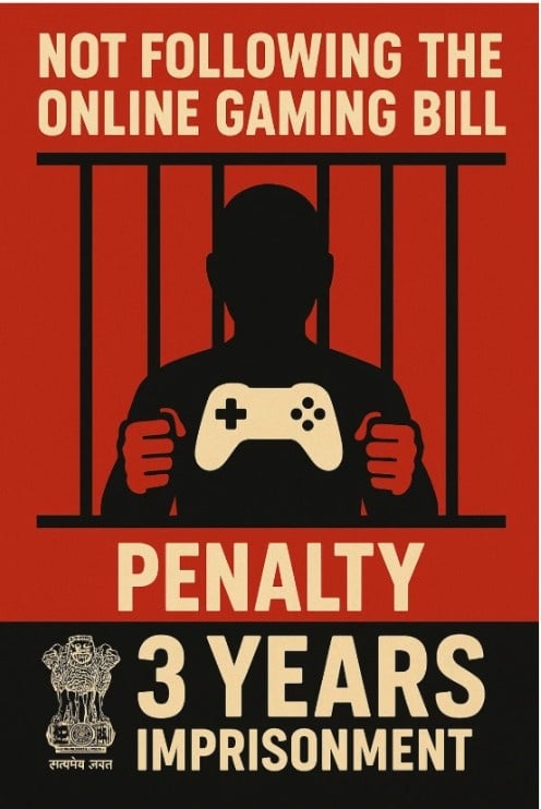 Penalty Not Following Online Gaming Bill