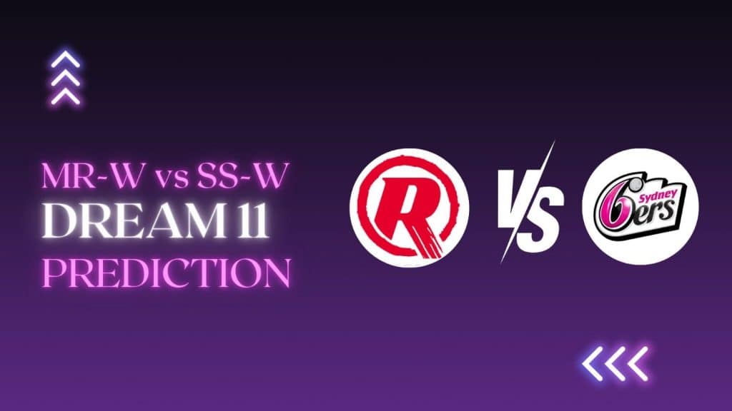 MR-W vs SS-W Dream11 prediction