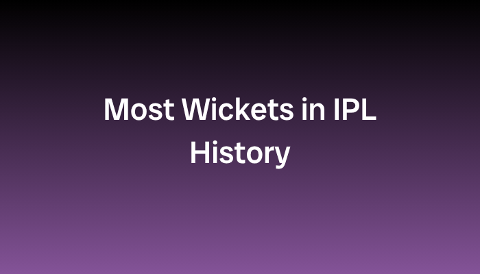 Most Wickets in IPL History